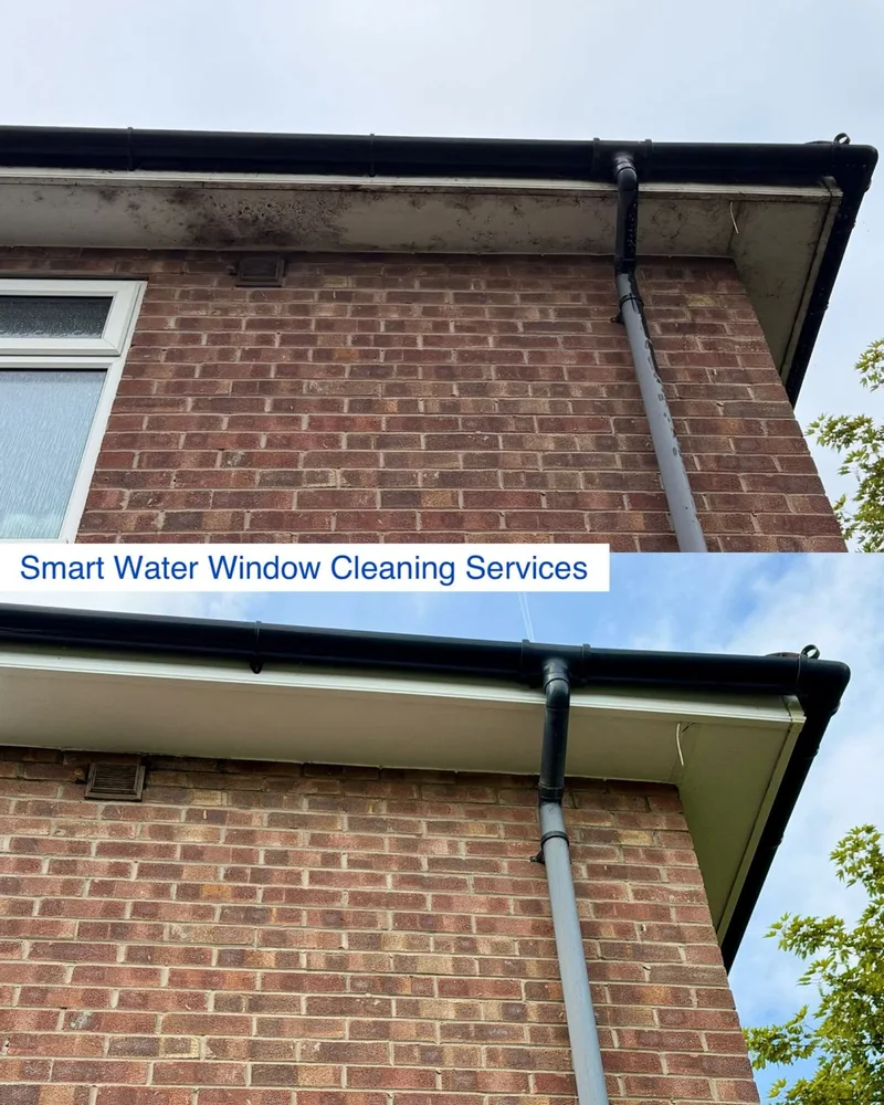 Fascia and soffit before and after, Smart Water Doncaster